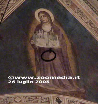 Una delle prime rappresentazioni di Sant'Anna protettrice della libertà di  Firenze