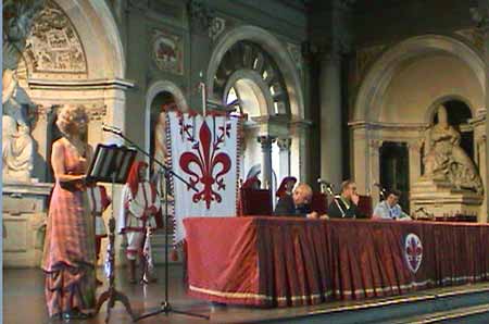 Lucia Poli legge le cronache del Vasari e del Landucci
