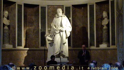 Tribuna di Galileo durante la presentazione dell'anno Galileiano in Toscana