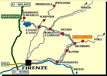 Mappa per San Godenzo