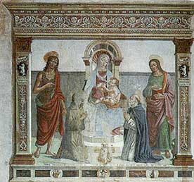 Madonna con Bambino e Santi  del Ghirlandaio